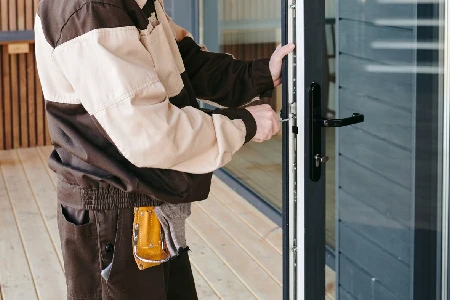 Cleaning And Polishing Glass Door Installation in Thornhill